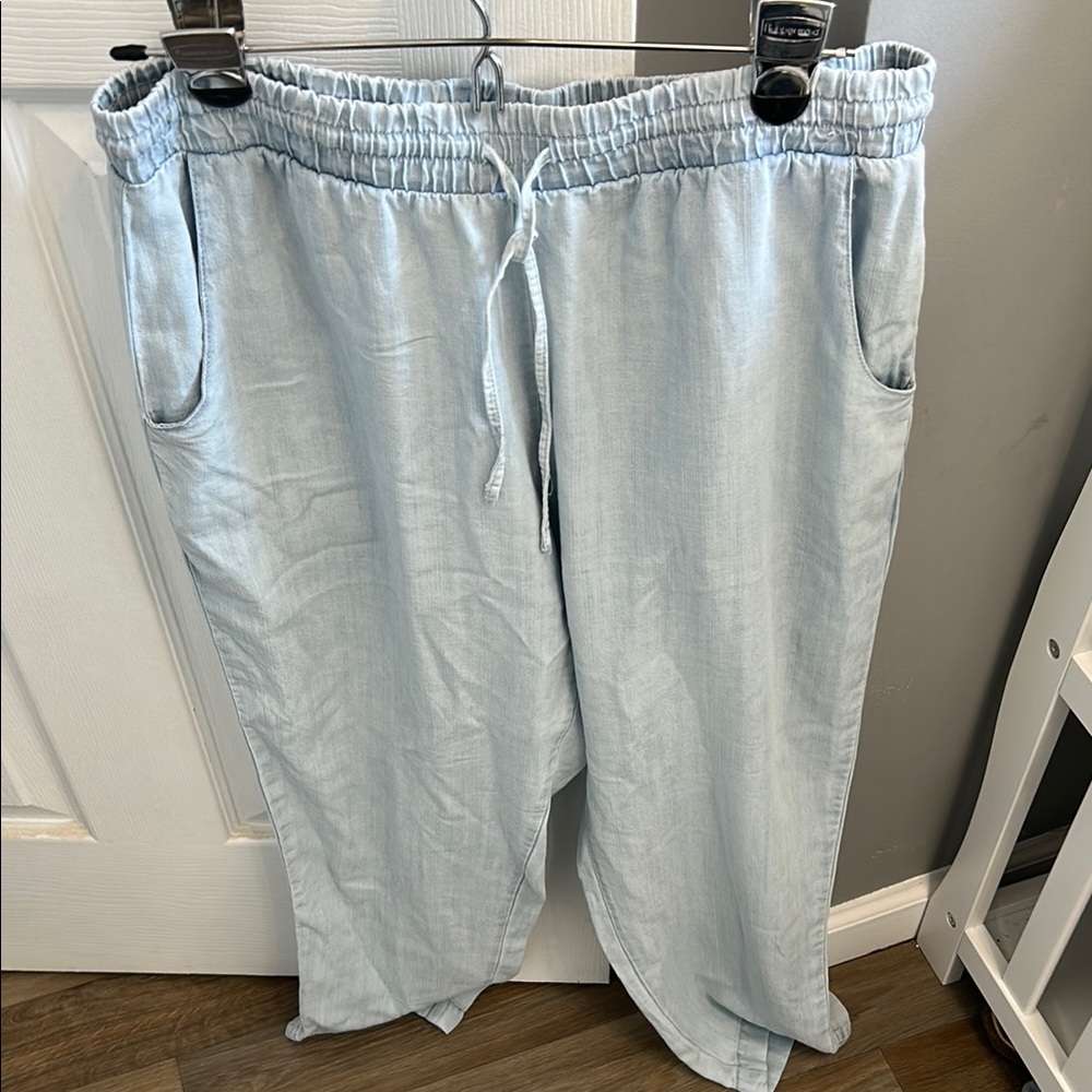 Workshop Blue Drawstring Pants, size M